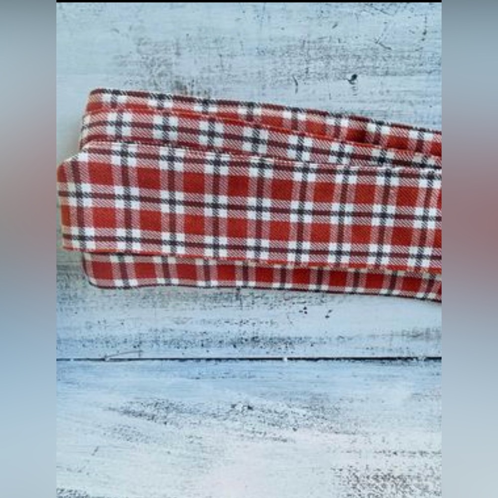 *Fall Orange Plaid Ribbon - Picture 9 of 10
